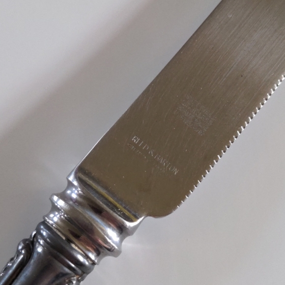 Vintage Reed & Barton Sheffield Silver Wedding Knife - Picture 3 of 5